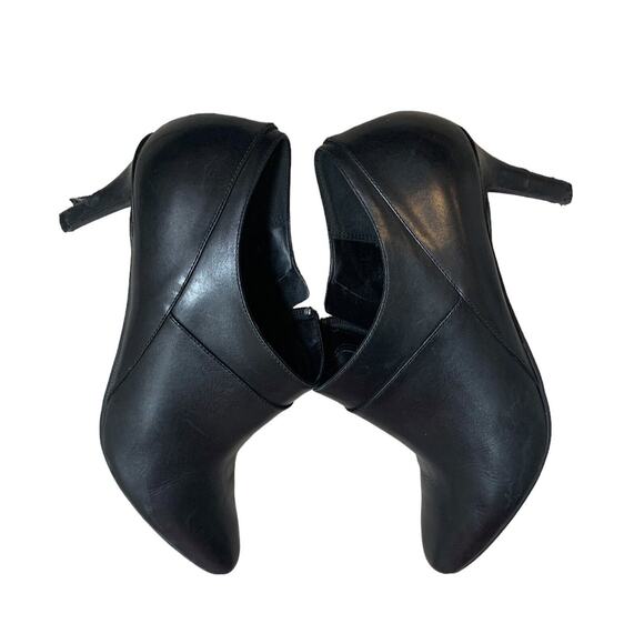 Cole Haan Women's Ankle Bootie Black Leather Booties Size 38 7.5 Pumps Heels - Picture 3 of 10